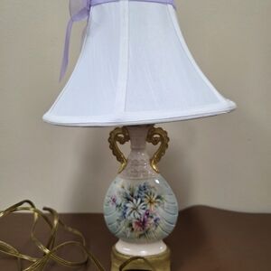 Gorgeous Antique Porcelain Vase Converted Lamp For Girl's Room